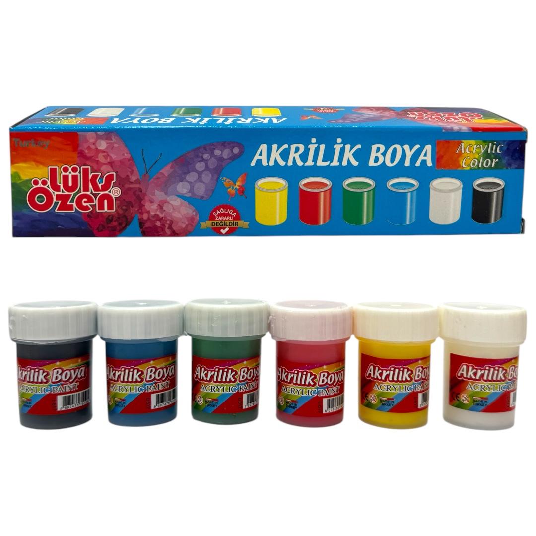 LÜKS ÖZEN AKRİLİK BOYA 6 RENK